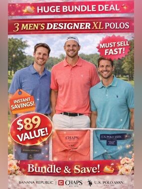 ❗️3 shirt bundle❗️Men’s XL Polo Shirt Bundle